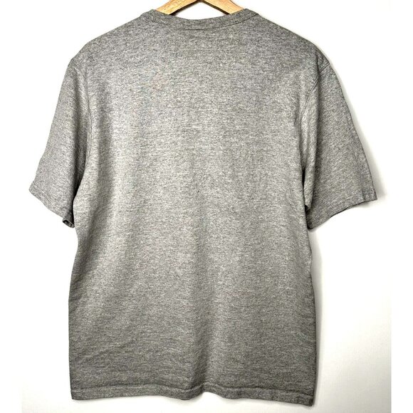 Champion Mens T Shirt Short Sleeve Vintage Tee Felt Logo Gray Size Large - Picture 2 of 8